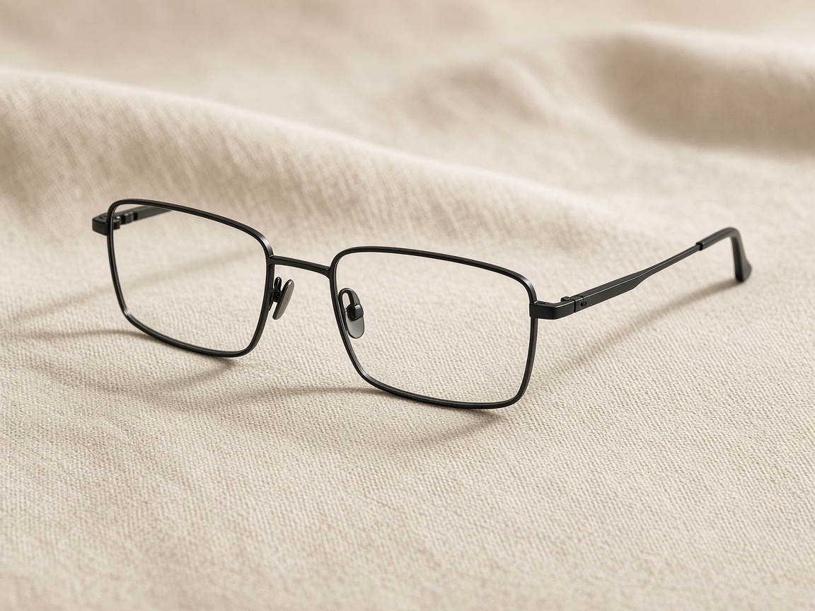 Theo Black Rectangle eyeglasses